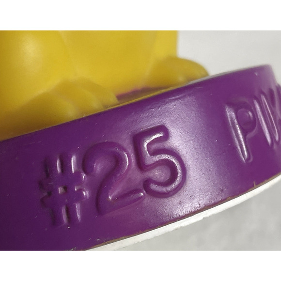 Nintendo Pokemon Vtg 2000 Tumbler Cups #25 Pikachu Yellow Purple TOP ONLY - RARE - Picture 6 of 12